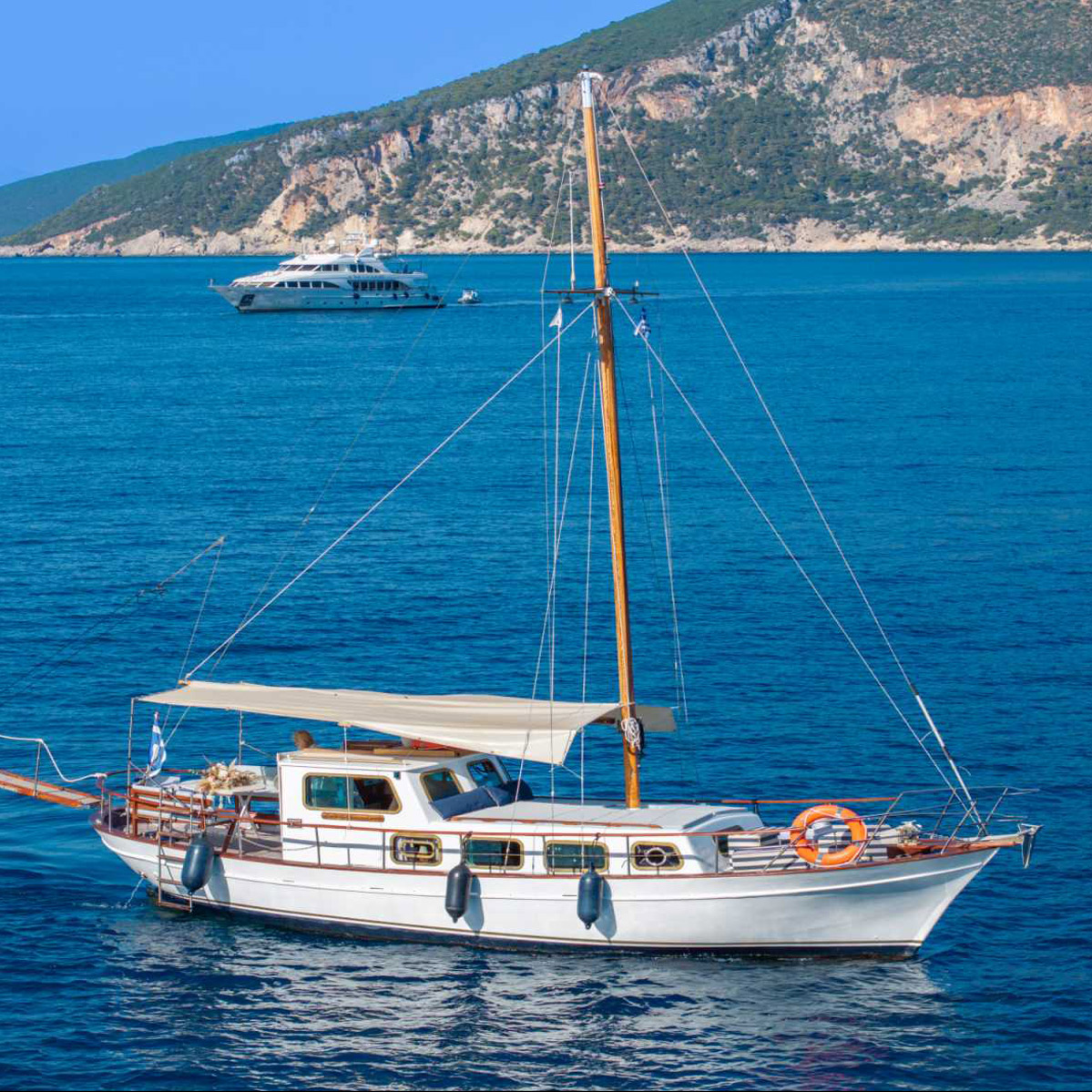 Fiscardo Cruises Kefalonia | Kefalonia Daily Cruises from Fiscardo to Ithaca with the traditional boat “Odysseas”. Kefalonia Cruises - Daily Cruises to Ithaca - Kefalonia day cruises - Kefalonia private cruises - Fiscardo Daily Cruises to Ithaca - Fiscardo Private Cruises